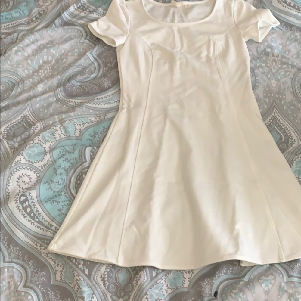 All white petite dress